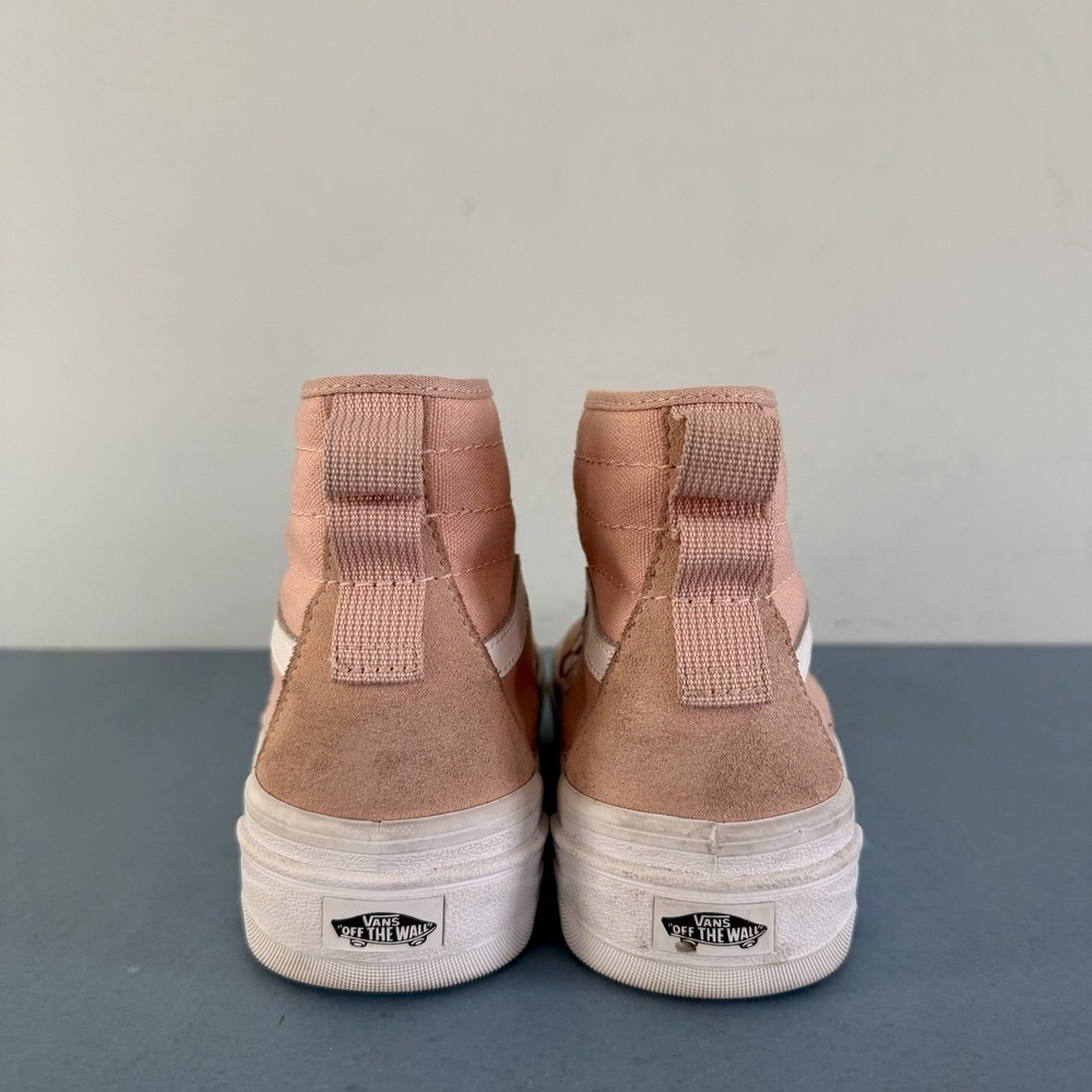 Vans Sentry Sk8-Hi Dusty Rose Pink Suede Canvas Platform‎ Lug Sole Sneakers - Picture 6 of 9